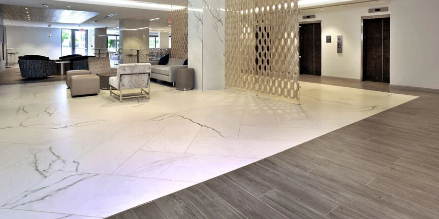 Hotel Lobby & Commercial Flooring application