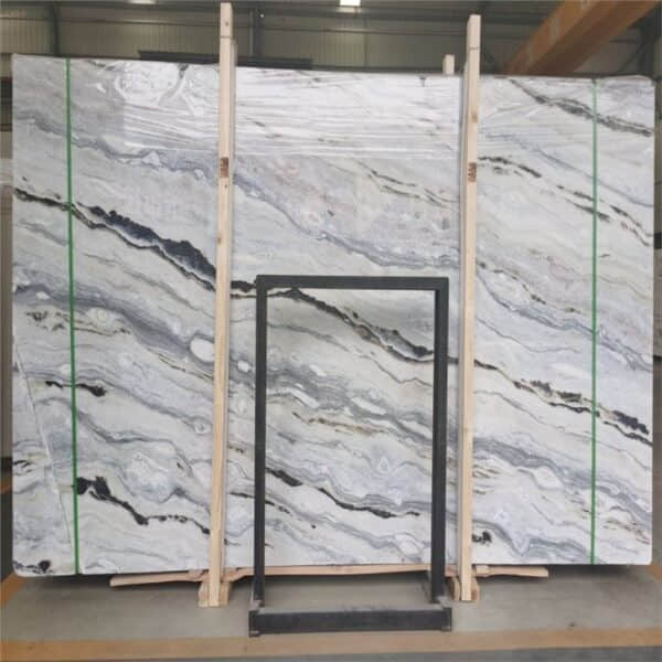 Panda Blue Marble Book Match Slabs