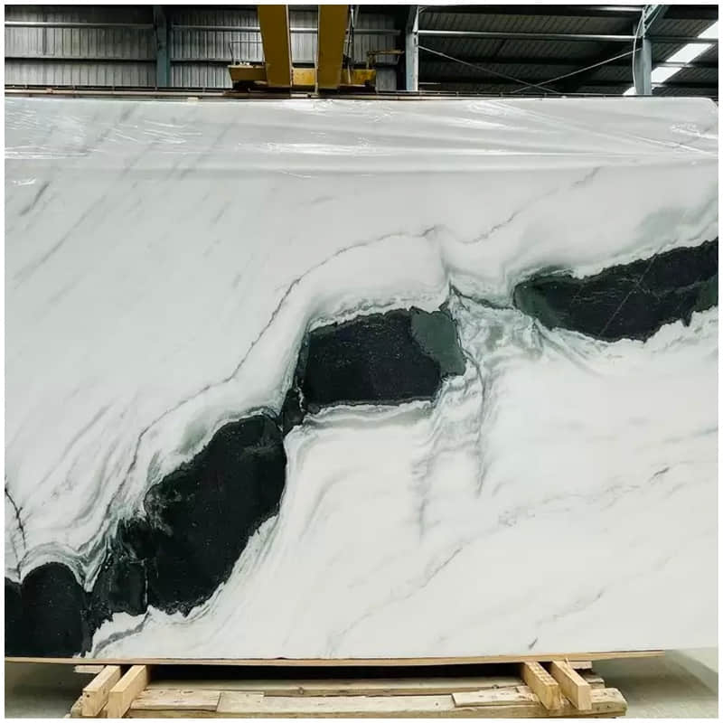 Panda White Marble Polished Slab - Image 3