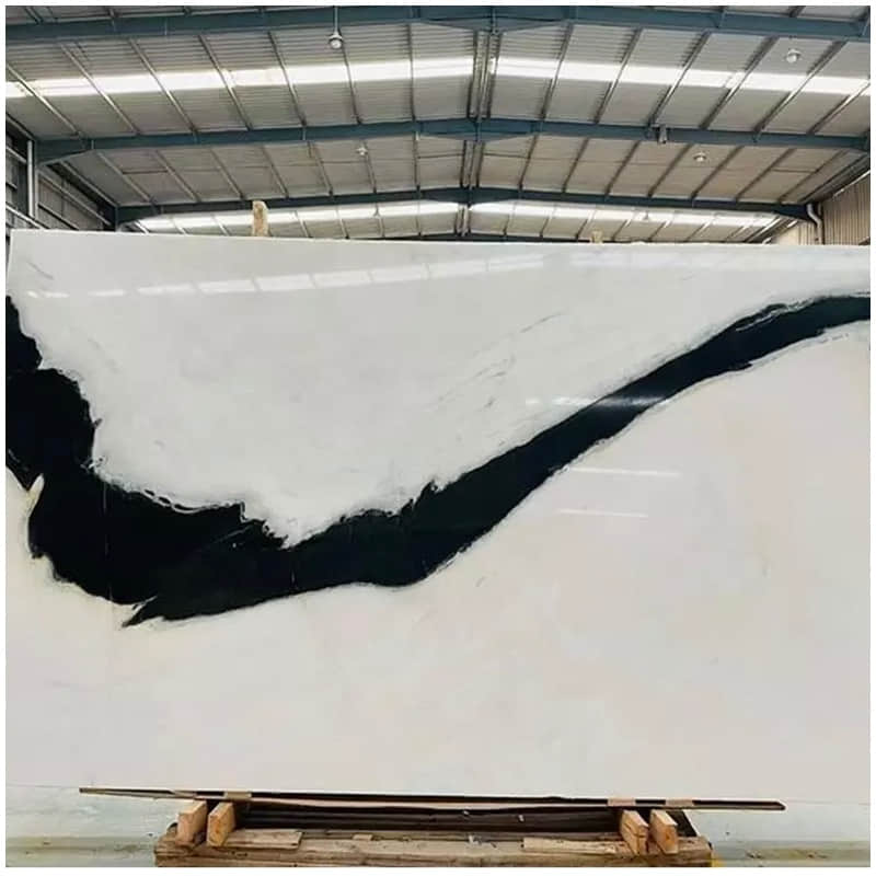 Panda White Marble Polished Slab - Image 4
