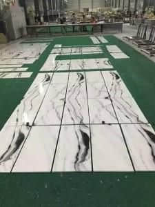 Panda White Marble with Black Veins Slab Tile - Image 5