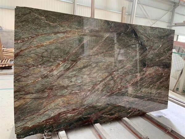 Rainforest Green Marble Slab