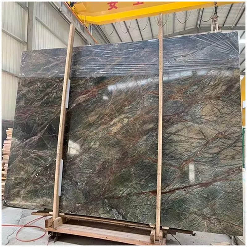 Rainforest Green Marble Slab - Image 2