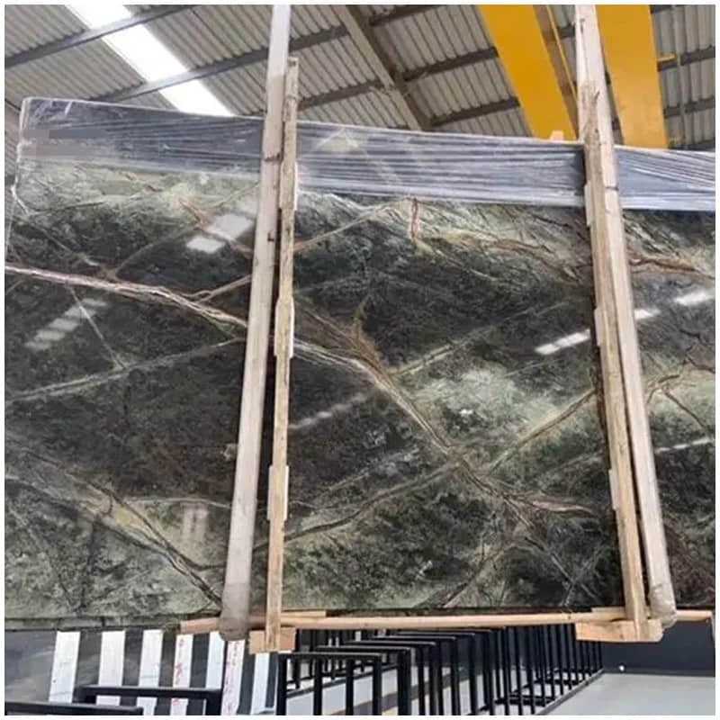 Rainforest Green Marble Slab - Image 4