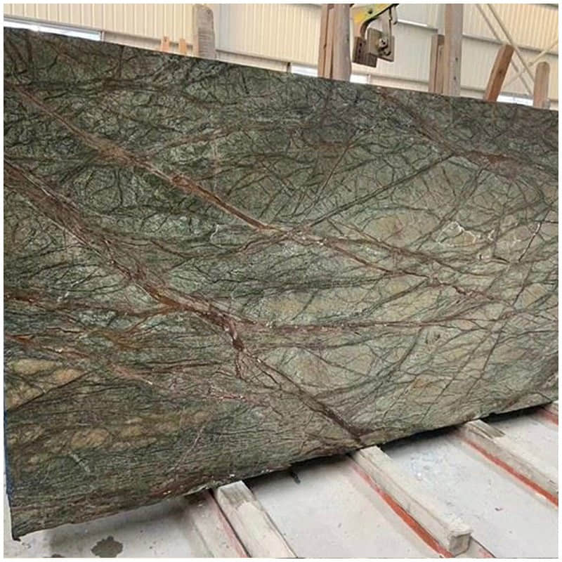 Rainforest Green Marble Slabs Luxury Stone - Image 2
