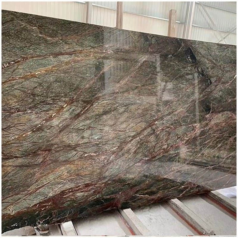Rainforest Green Marble Slabs Luxury Stone - Image 3