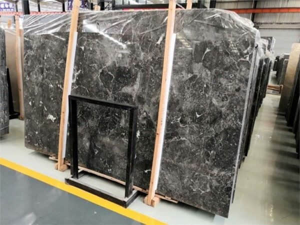 Romantic Dark Grey Marble Slabs - Image 2