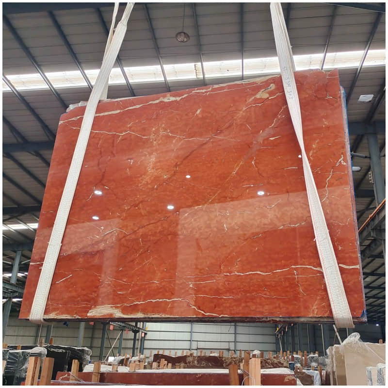 لوح رخام Rosso Alicante الهندسي - Image 2
