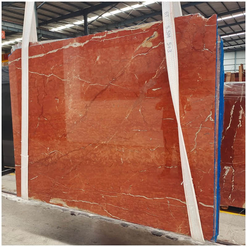 لوح رخام Rosso Alicante الهندسي - Image 4