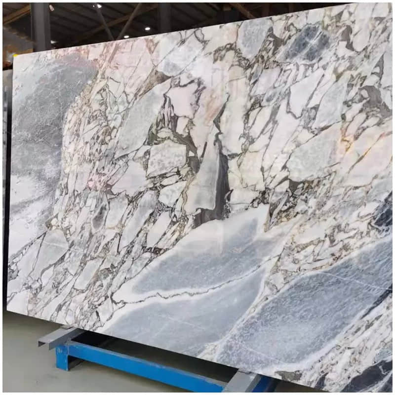 Silver Blue Marble Slab