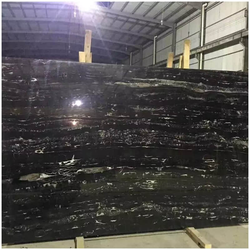 Silver Dragon Black Marble Slab - Image 3