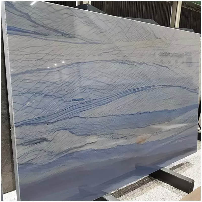 Sky Blue Luxurious Marble Slab - Image 2