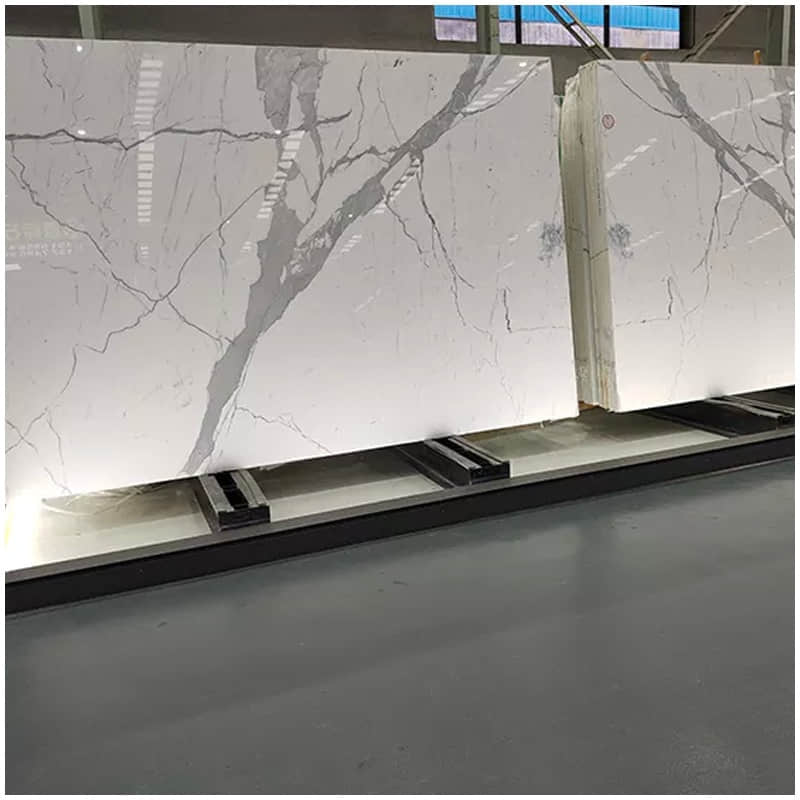 Snow White Statuario Marble Slab - Image 4