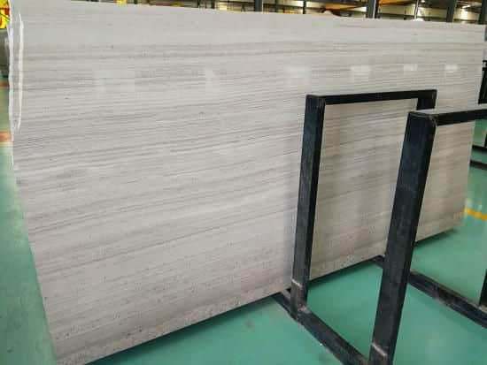 White Wood Marble Slabs
