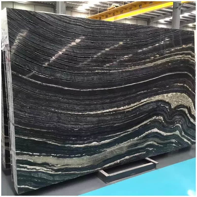 Zebra Black Marble Slab Factory - Image 2