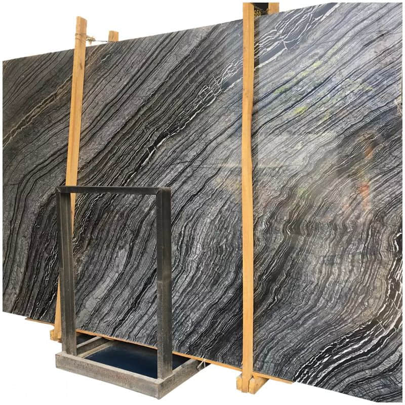 Zebra Black Marble Slab Factory - Image 3