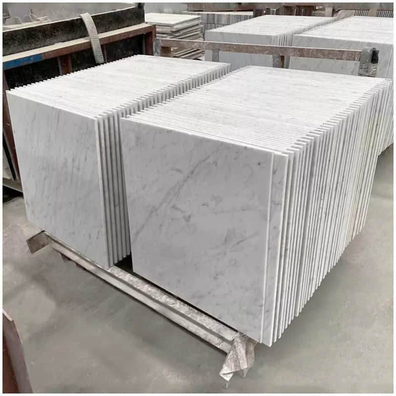 Italy Bianco White Carrara Marble Tiles