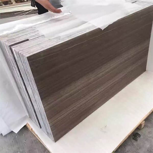 Coffee Wood Brown Marble Tile