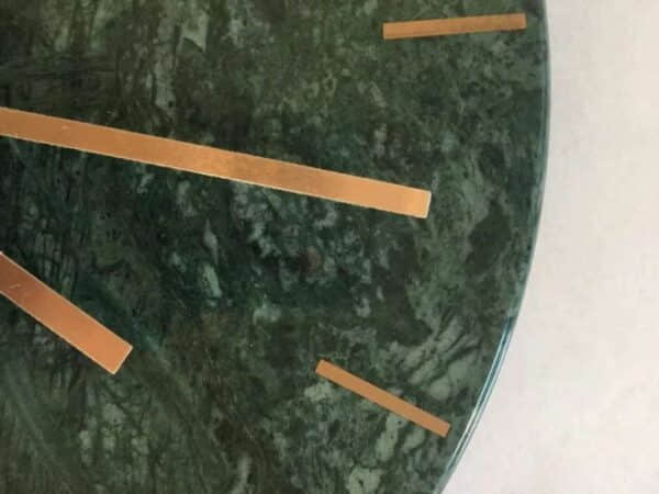 India Big Flower Green Marble For Clock - Image 2
