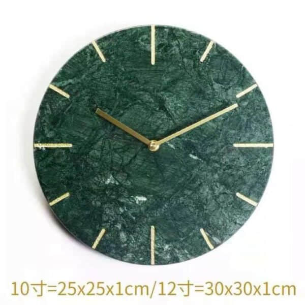 India Big Flower Green Marble For Clock - Image 4