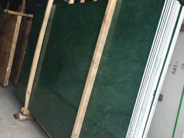 India Big Flower Green Marble For Clock - Image 6