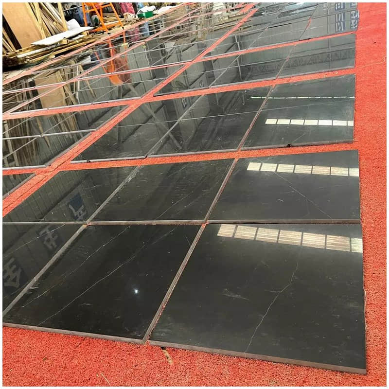 Natural Black Marquina Marble Tile - Image 2