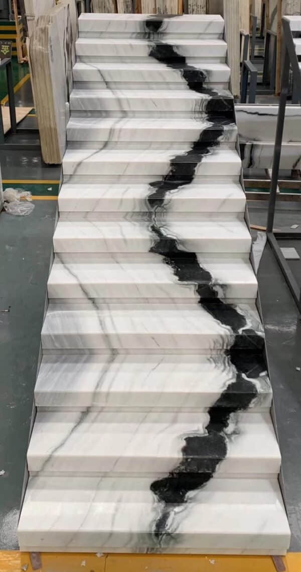 Panda White Marble Stair - Image 3