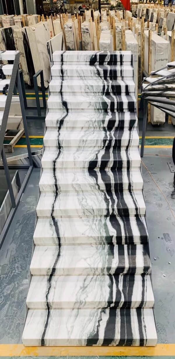 Panda White Marble Stair - Image 4