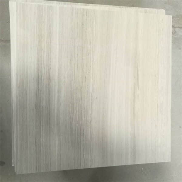 White Wood Marble Tile 600x600 - Image 2