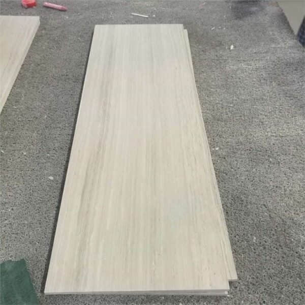 White Wood Marble Tile 600x600 - Image 4