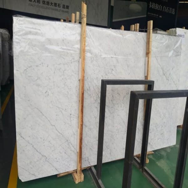 Carrara White Marble Polished Slab