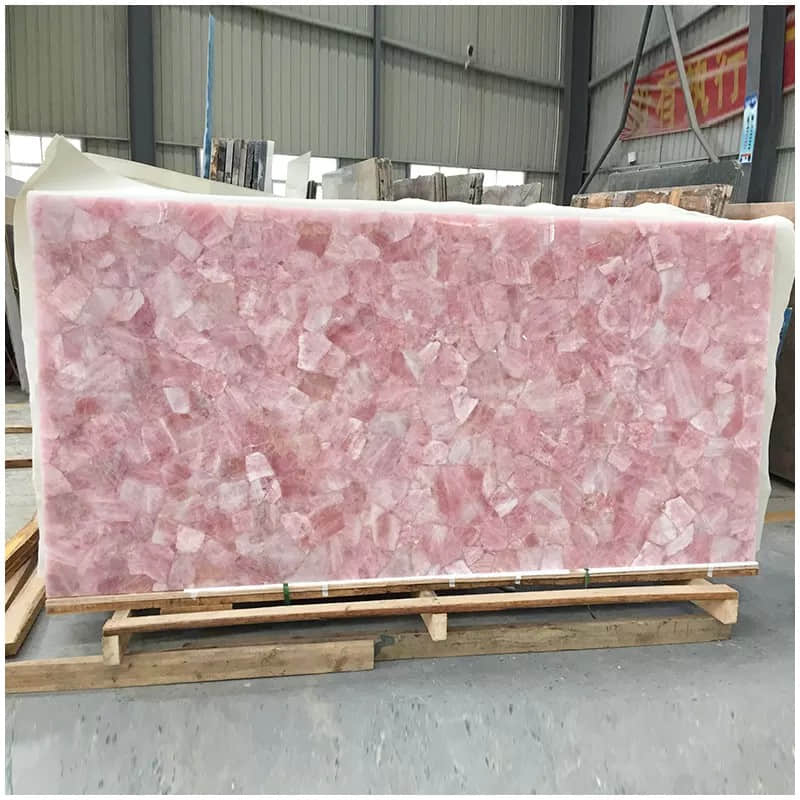 Pink Crystal Agate Stone - Image 3