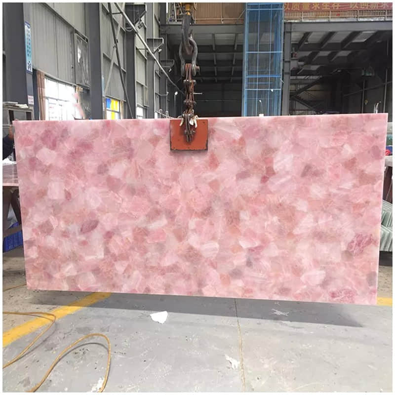 Pink Crystal Agate Stone - Image 4