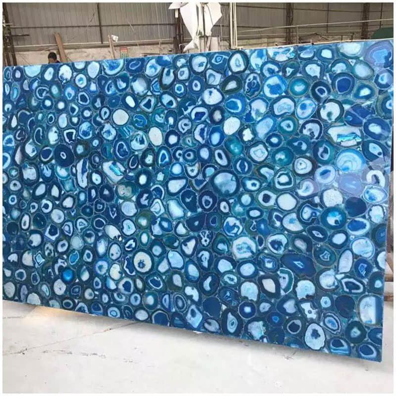 Natural Blue Gemstone Slab