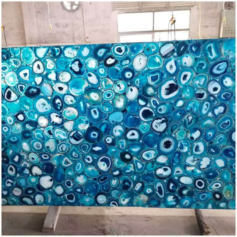 Natural Blue Gemstone Slab - Image 3