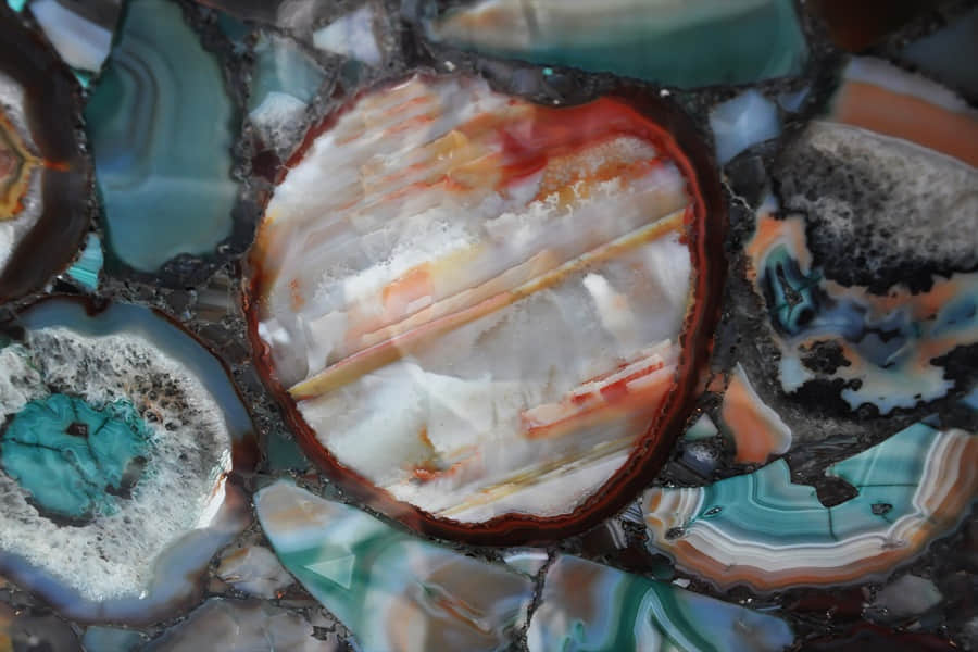 Colorful Agate Semi-precious Stone - Image 3