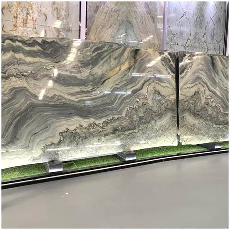 Explosion Blue Quartzite Slab