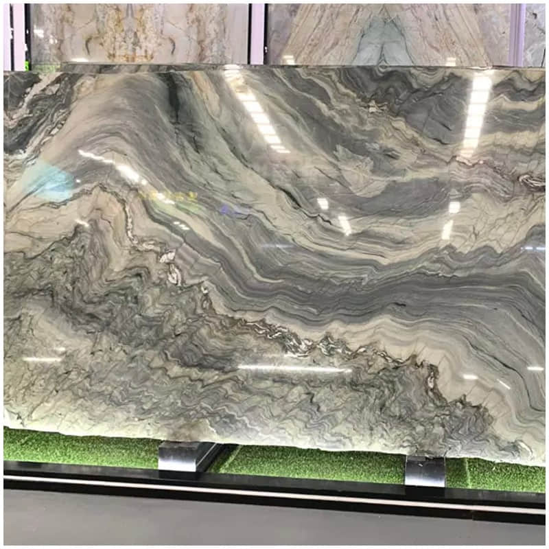 Explosion Blue Quartzite Slab - Image 2
