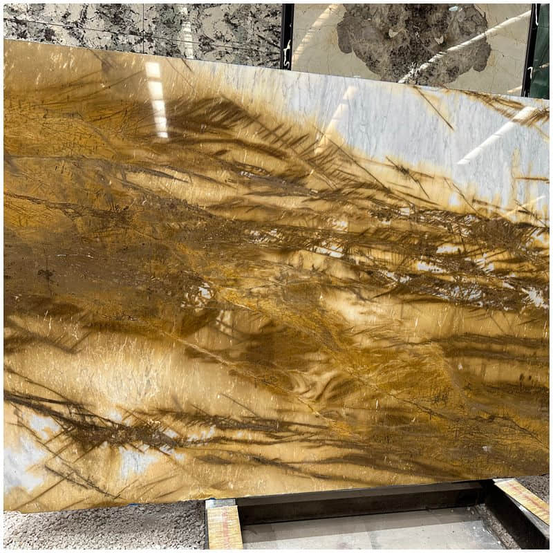 Giallo Siena Marble Slab