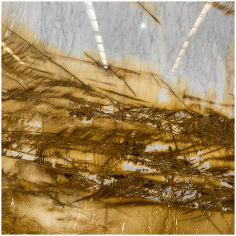 Giallo Siena Marble Slab - Image 4