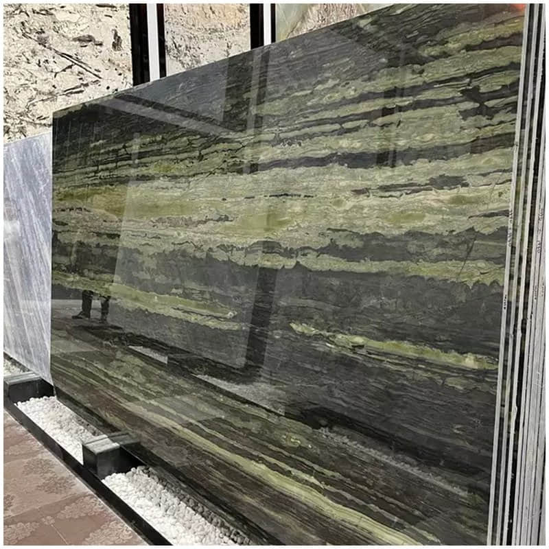 Green Bamboo Quartzite Slabs