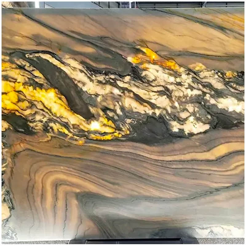 Macauabs Fantasy Gold Quartzite Slabs - Image 3