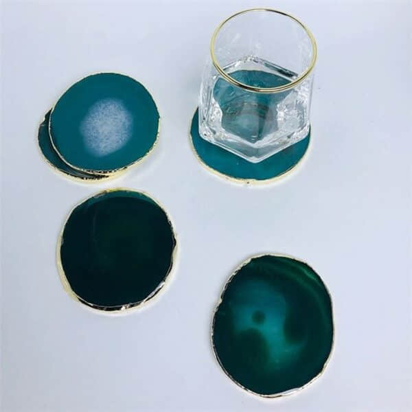 Round Pink Gemstone Coaster - Image 2