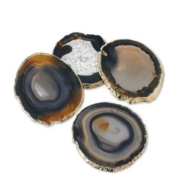 Round Pink Gemstone Coaster - Image 5