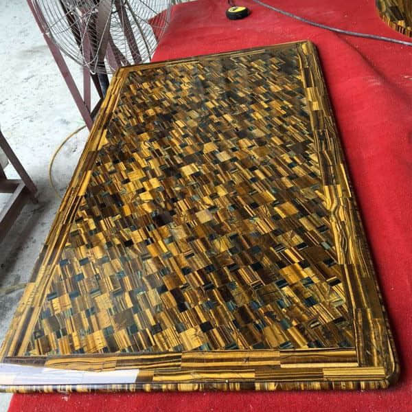Yellow Tiger Eyes Semiprecious Table Top