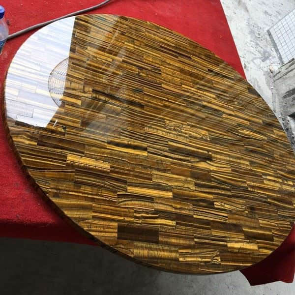 Yellow Tiger Eyes Semiprecious Table Top - Image 5