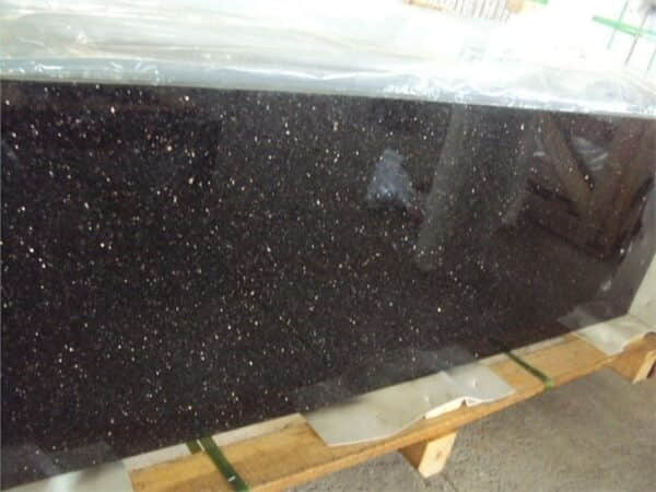 Black Galaxy Granite Slab For Countertop - Image 2