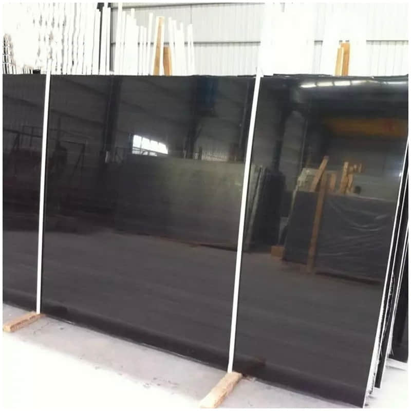 Absolute Black Wood Marble Slabs – Linear Grain - Image 4