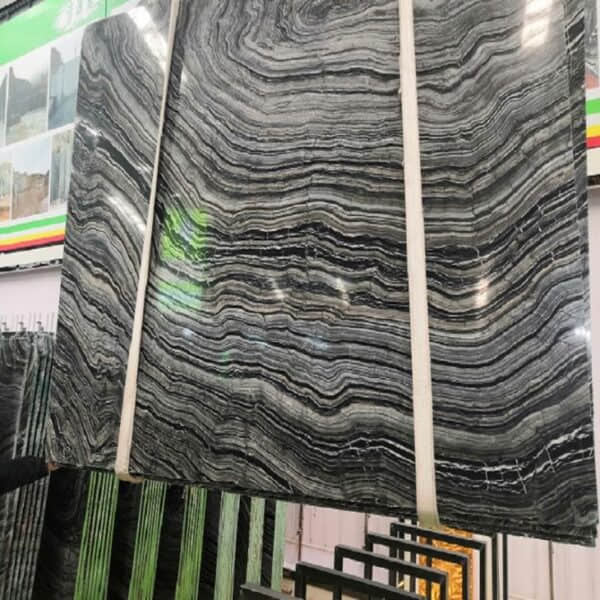 Ancient Wood Grain Marble Slabs – Natural Fossilized Veining - Image 2