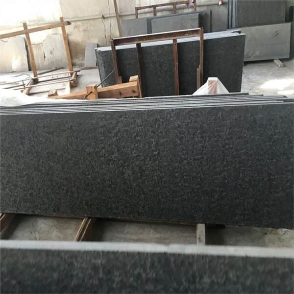 Mongolian Black Granite Slabs – Flamed Finish